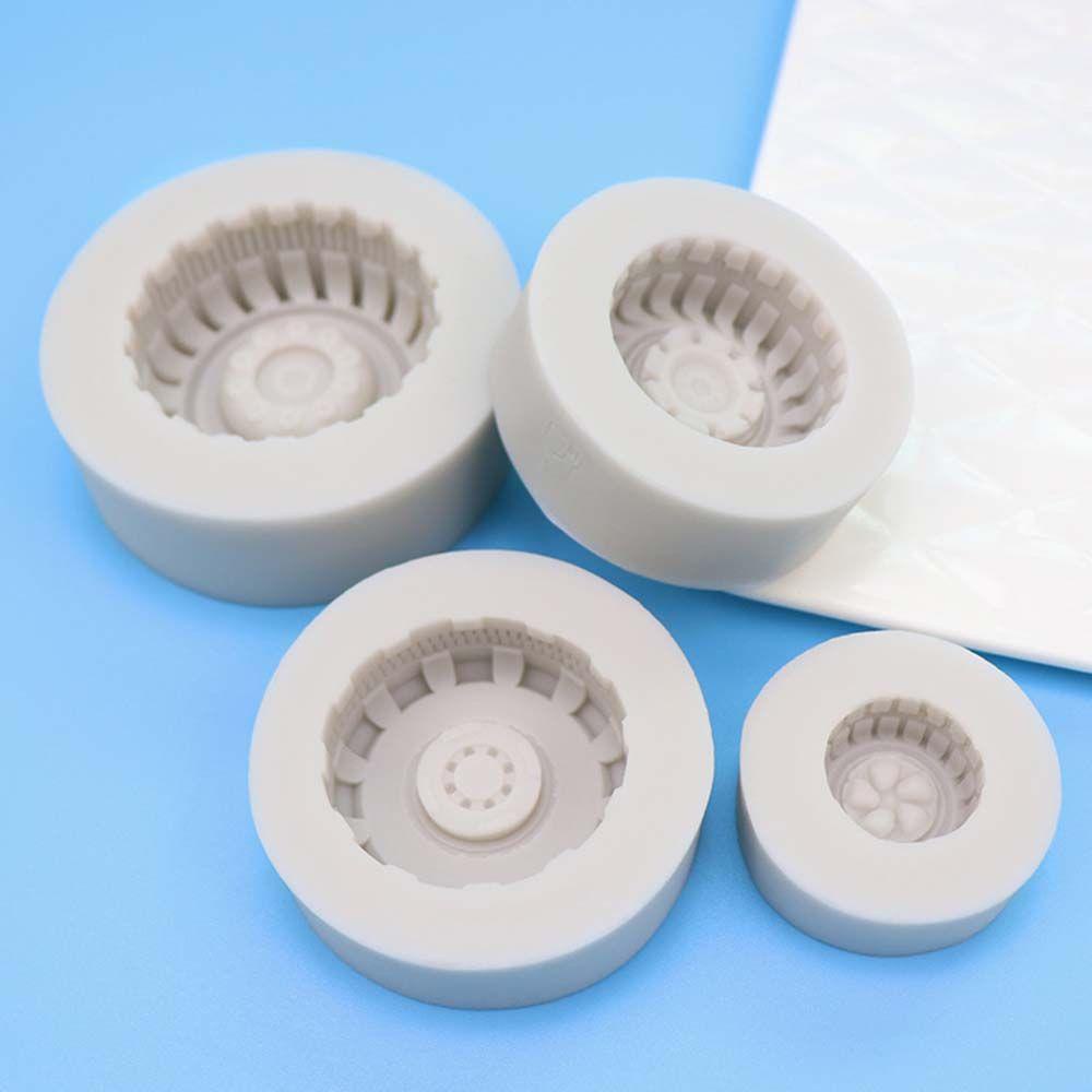 Khuôn Silicone Tạo Hình Bánh Xe 3D Trang Trí