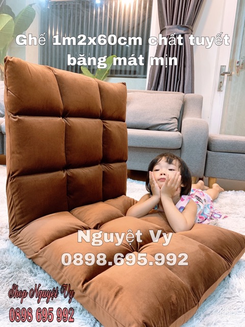 Ghế bệt loại siêu to 1m2x 60cm chất vải tuyết băng cực mát | BigBuy360 - bigbuy360.vn