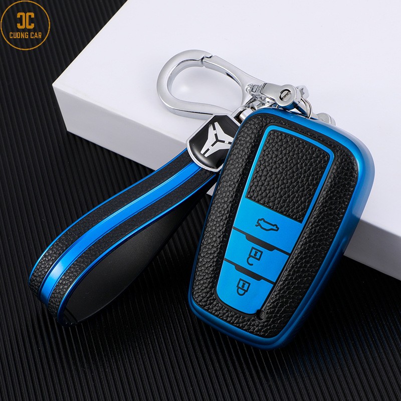 Ốp khóa xe Toyota Camry, Fortuner, Toyota Crolla Cross, Altis  - Chất liệu Da TPU