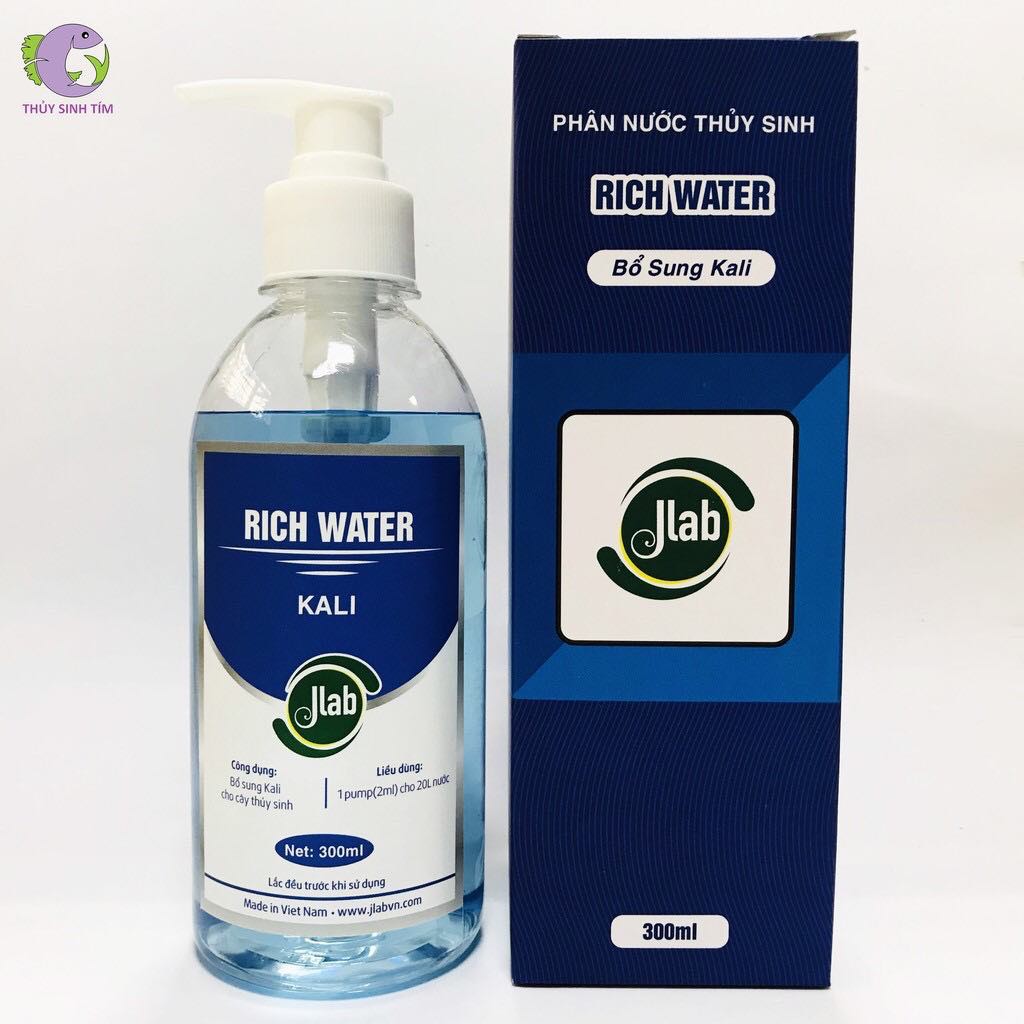 Phân nước thủy sinh Rich Water Jlab - Bổ sung Kali