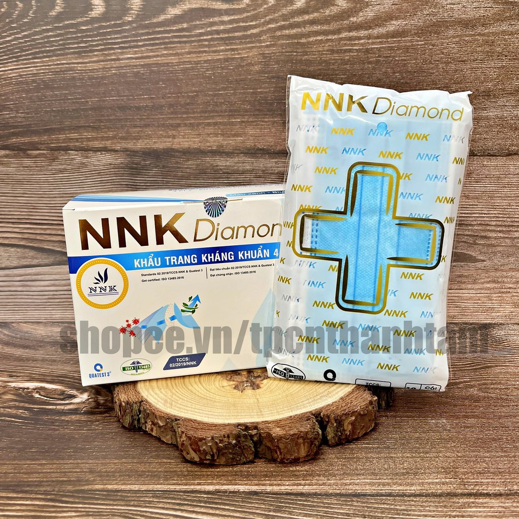Khẩu trang Y tê NNK 4 lớp vải kháng khuẩn, lọc bụi mịn – Hộp 50 cái ( chai bọc 10 cái )