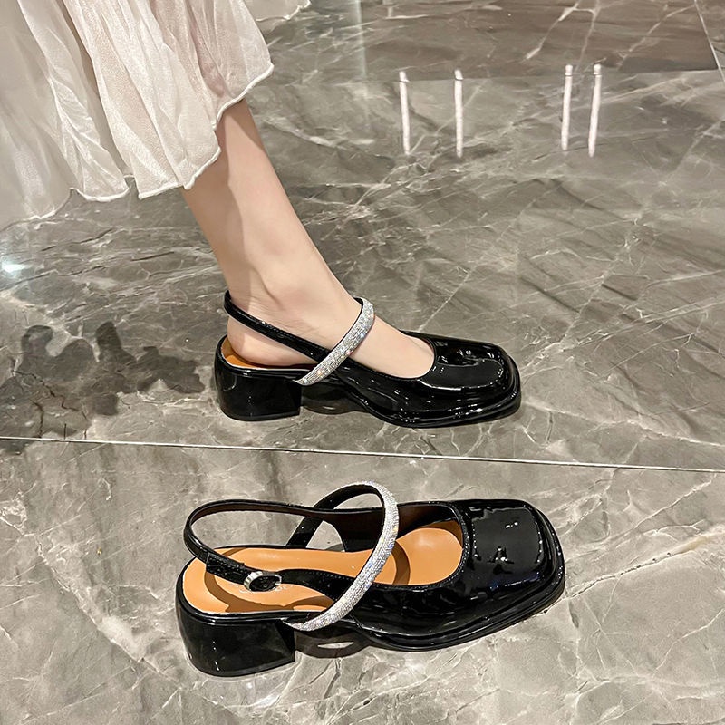 Giày Búp Bê Da Mũi Vuông Phong Cách Hàn Quốc Thời Trang Cho Nữ