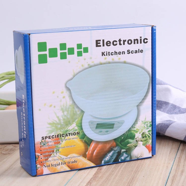 Cân điện tử nhà bếp chính hãng Electronic - Cân tiểu li điện tử mini 1g-5kg có kèm tô