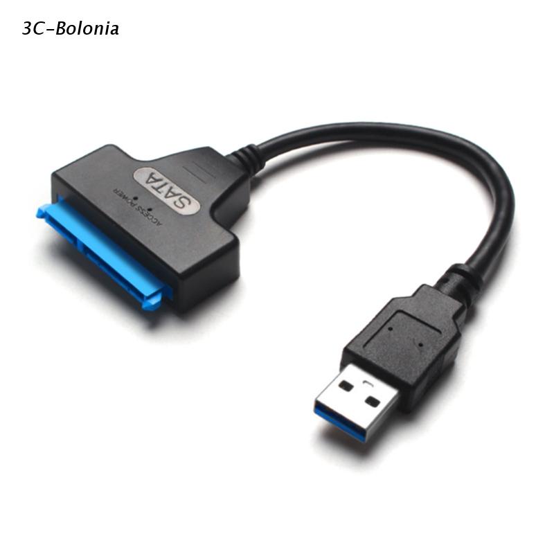Cáp chuyển đổi đầu cắm USB 3.0 sang SATA SSD HDD 22Pin 2.5'' tốc độ cao 9.06&quot;