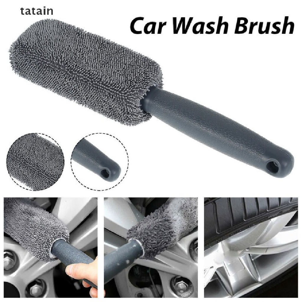 [TAT] Car Wheel Cleaning Brush Tire Washing Clean Cleaning Rims Spokes Wheel Barrel CVX