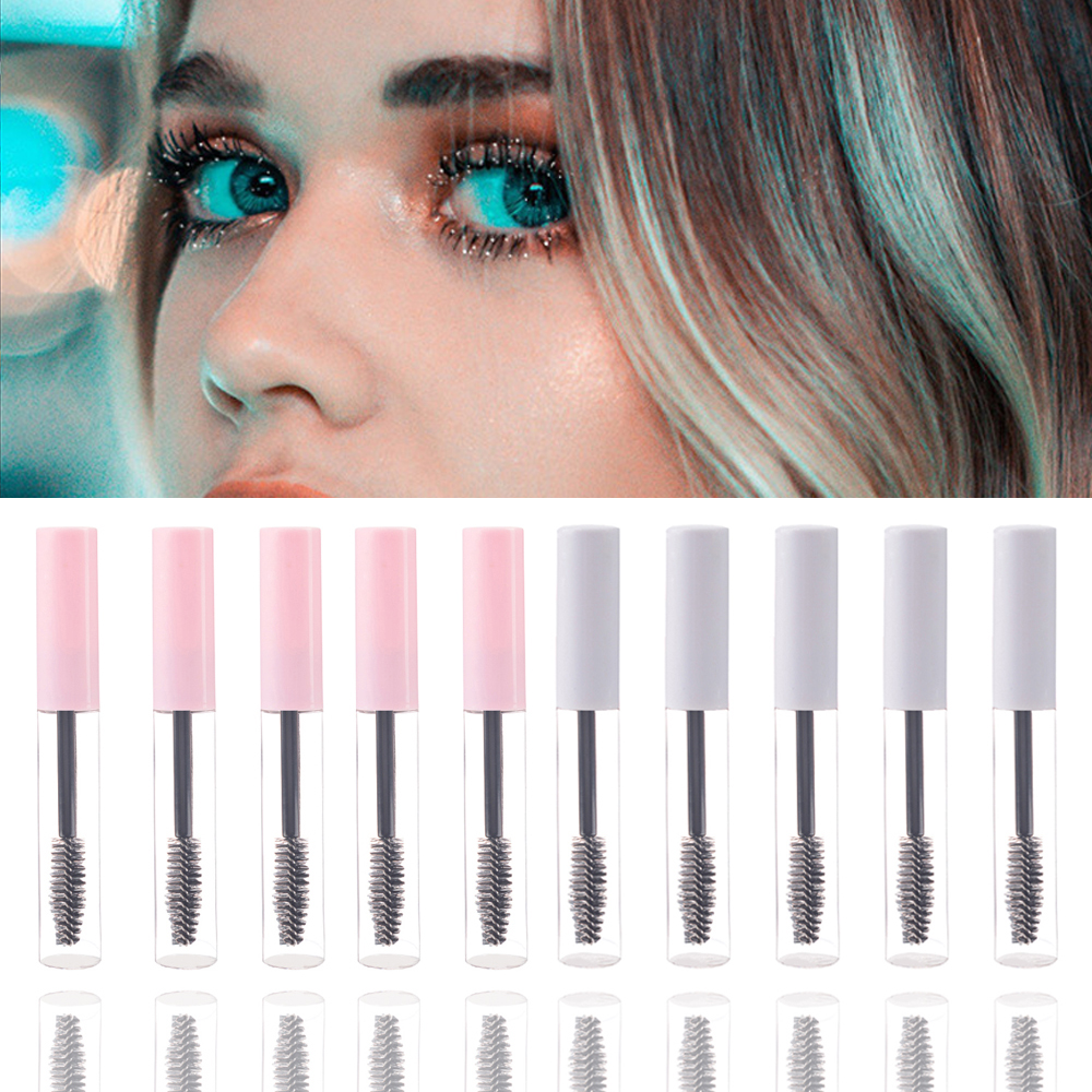 [Hàng mới về] Lọ rỗng đựng mascara DIY màu trắng hồng dung tích 10ml