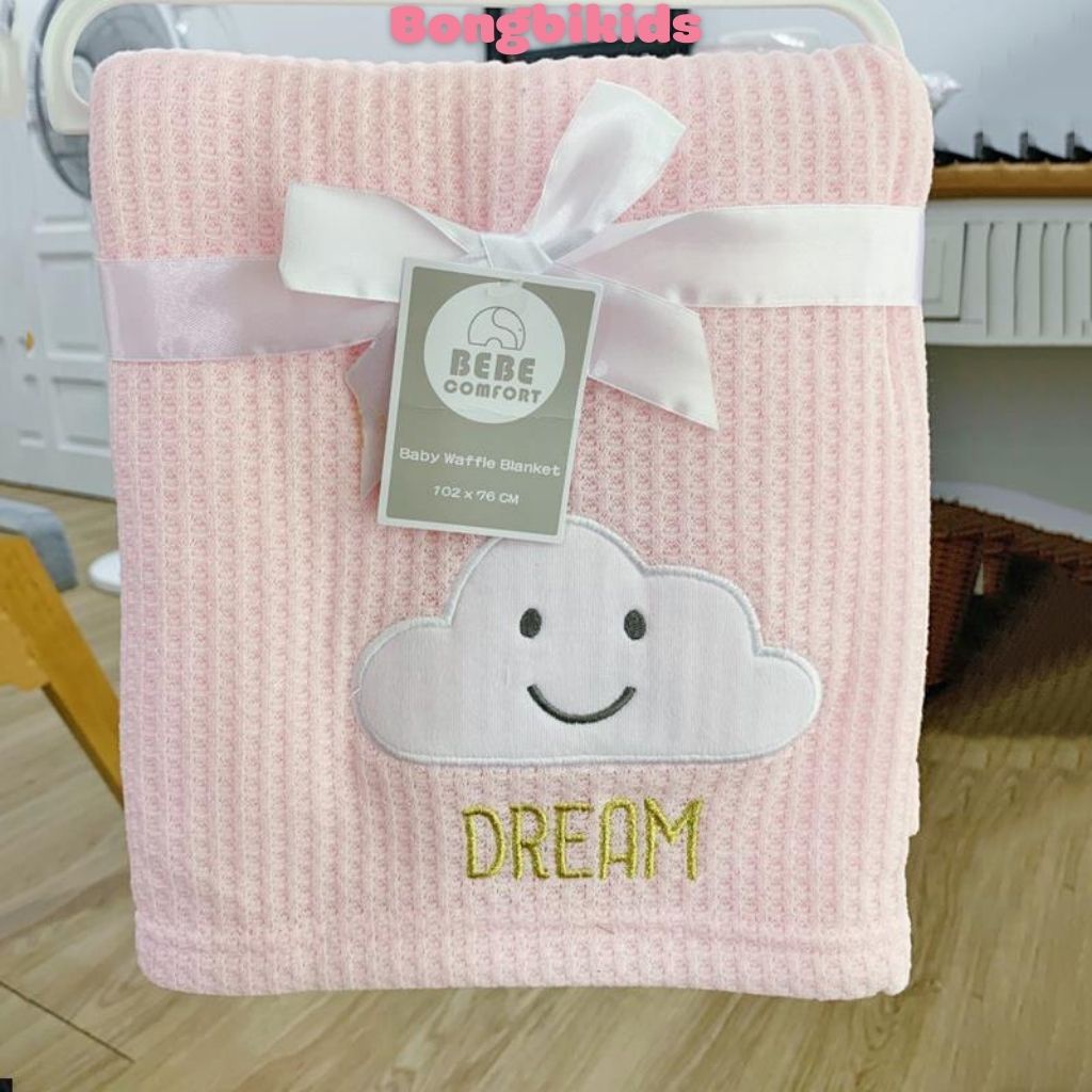 Chăn lưới Cho Bé Thoáng Khí BEBE COMFORT Sợi tre 120x76cm Chống Ngạt Cho Bé Ngủ Ngon Cao Cấp Bông Bi Kids Store