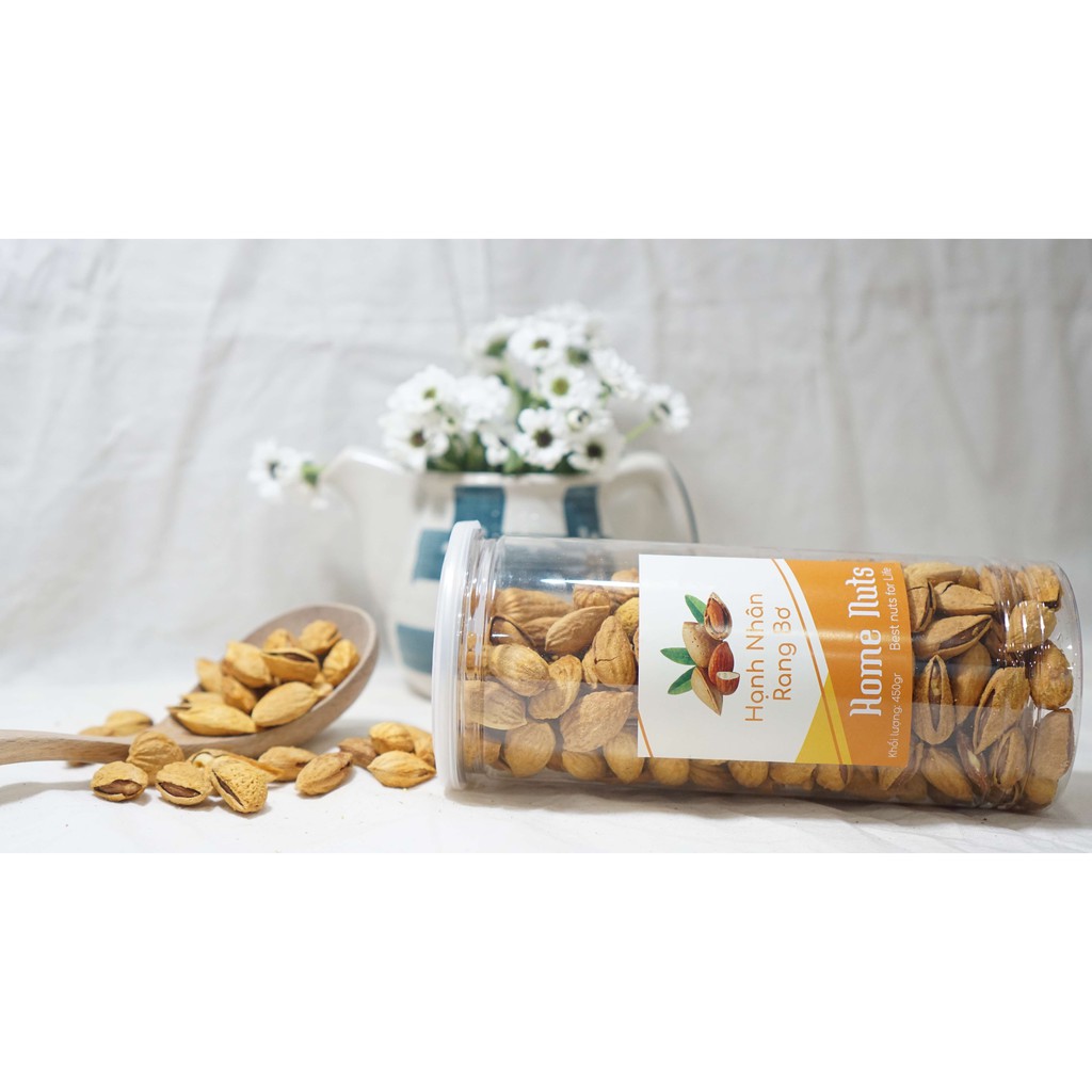 Hạnh nhân rang bơ vỏ mỏng nhập khẩu từ Mỹ thơm, ngon - Home Nuts