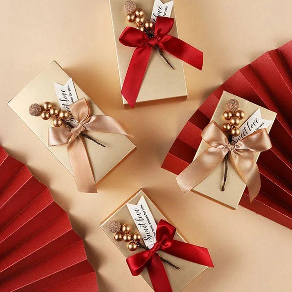 Set 10 Hộp Đựng Kẹo Cưới / Tiệc Mừng Em Bé Kiểu Dáng Sáng Tạo