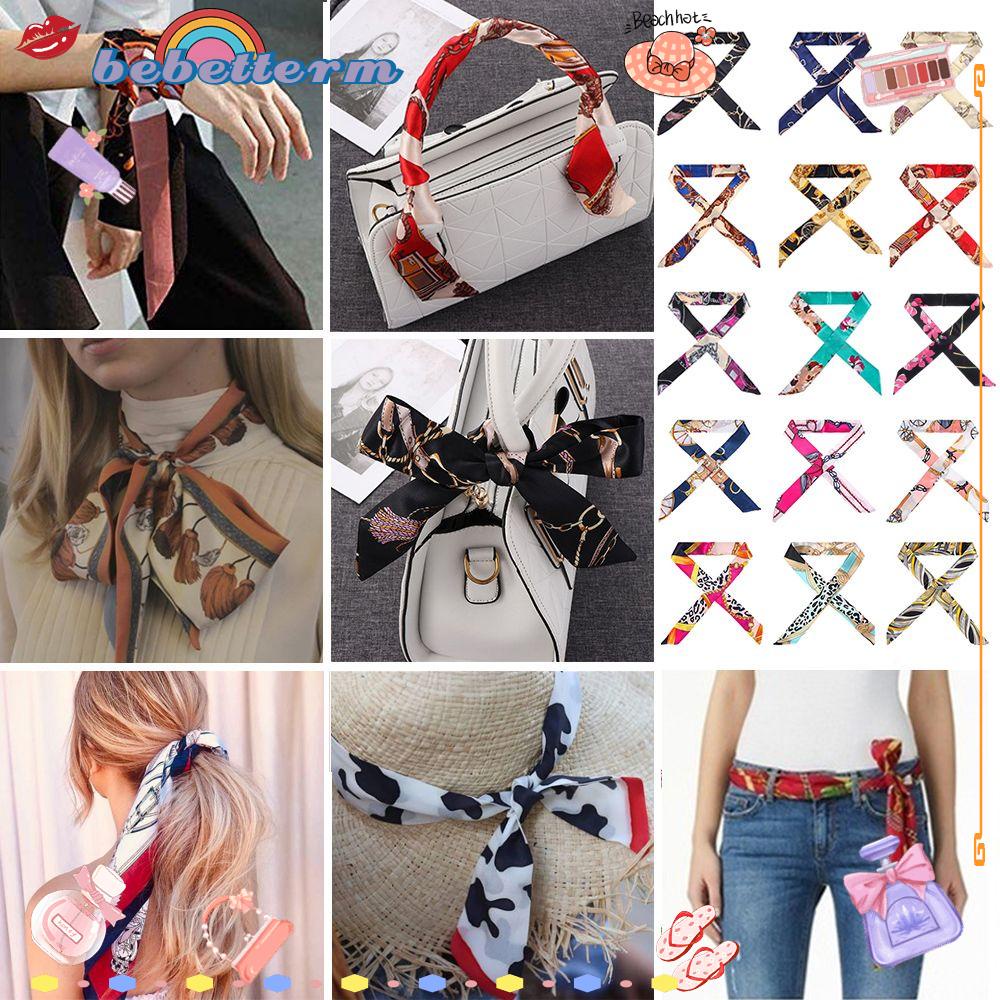 Khăn choàng cổ / buộc thắt lưng bằng lụa 40 màu tùy chọn sành điệu cho nữ