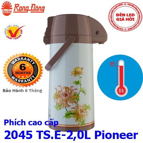 Phích cao cấp 2L Rạng Đông Model RD 2045 TS.E 2.0L Pioneer