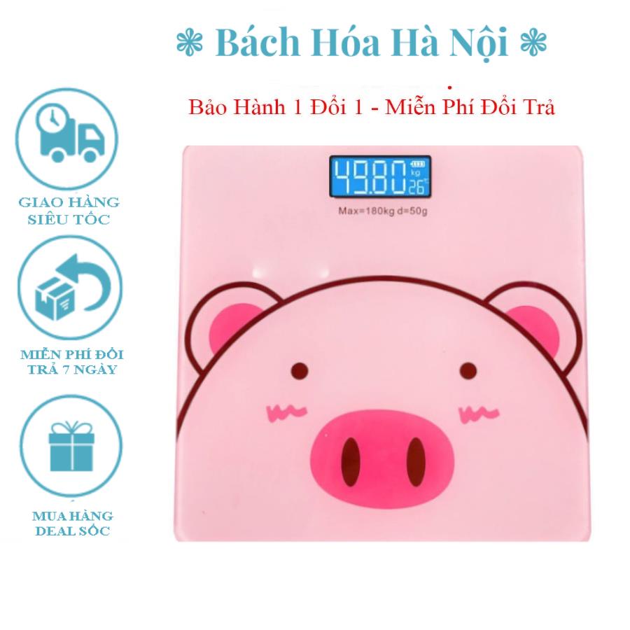 Cân Sức Khỏe Heo Hồng Điện Tử - Tặng Kèm Thước Dây