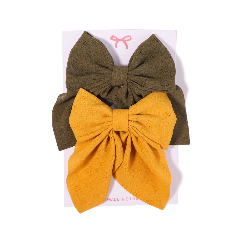 2 Kẹp tóc KIDSBOWS đính nơ màu sắc ngọt ngào phong cách Hàn Quốc dành cho nữ