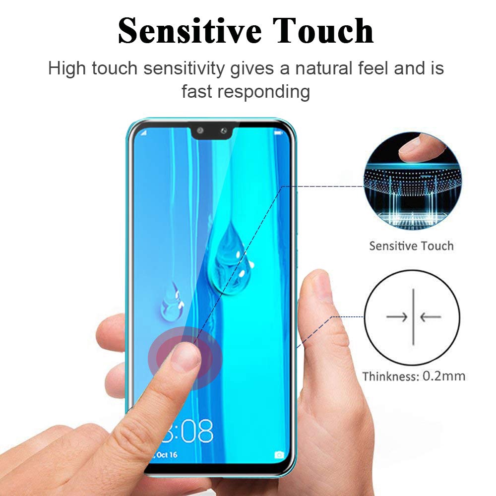 Kính cường lực 9D bảo vệ toàn màn hình dành cho Huawei Y7a Y6p Y9a Y7p Y8p Y5p Y9 Y7 Y6 Y5 Pro lite Prime 2018 2019 2020