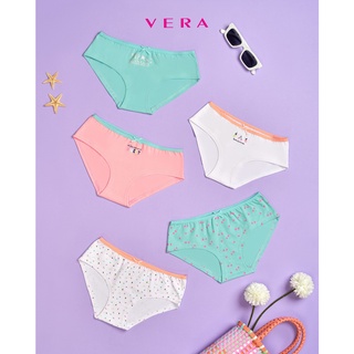 Pack 5 quần lót cotton Bikini VERA cho bé 5 - 10 tuổi - 0311