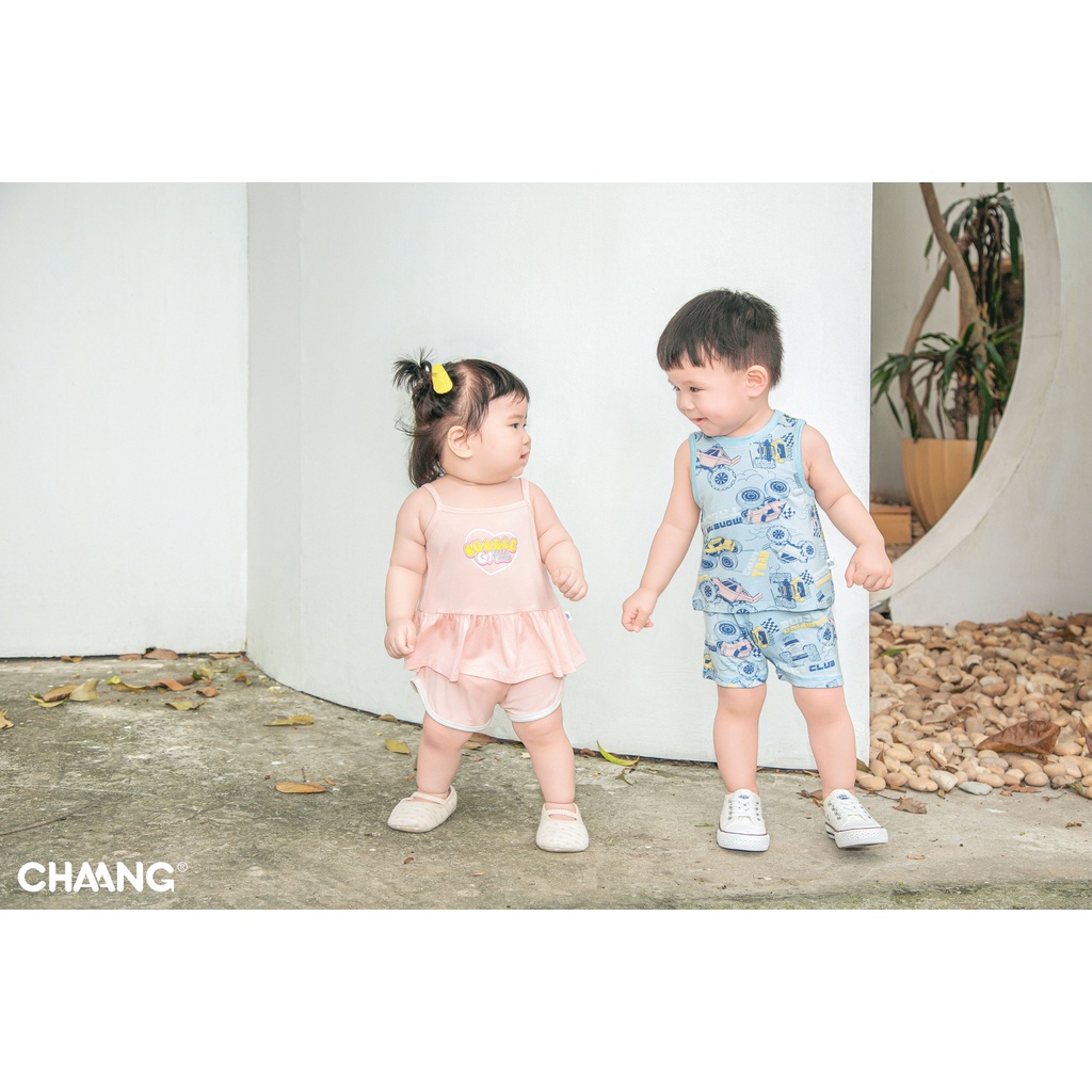 CHAANG Bộ quần áo ba lỗ Active xe địa hình cho bé trai bé gái. Bé 6-22kg CHA000001 Shop-Mẹ-Rùa