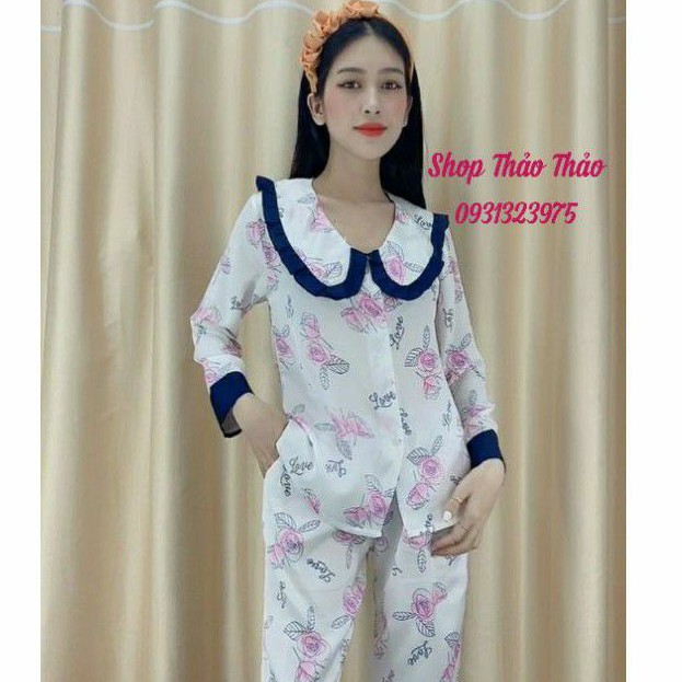 Đồ Bộ Pijama - Bộ Mặc Nhà Lụa Satin Cao Cấp Quần Dài Tay Dài Hàng Có Size🎀Giảm 10K Đơn 200K | BigBuy360 - bigbuy360.vn