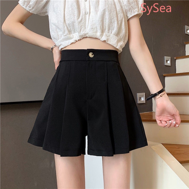 Quần Short Màu Trơn Plus size Phong Cách Hàn Quốc Cho Nữ