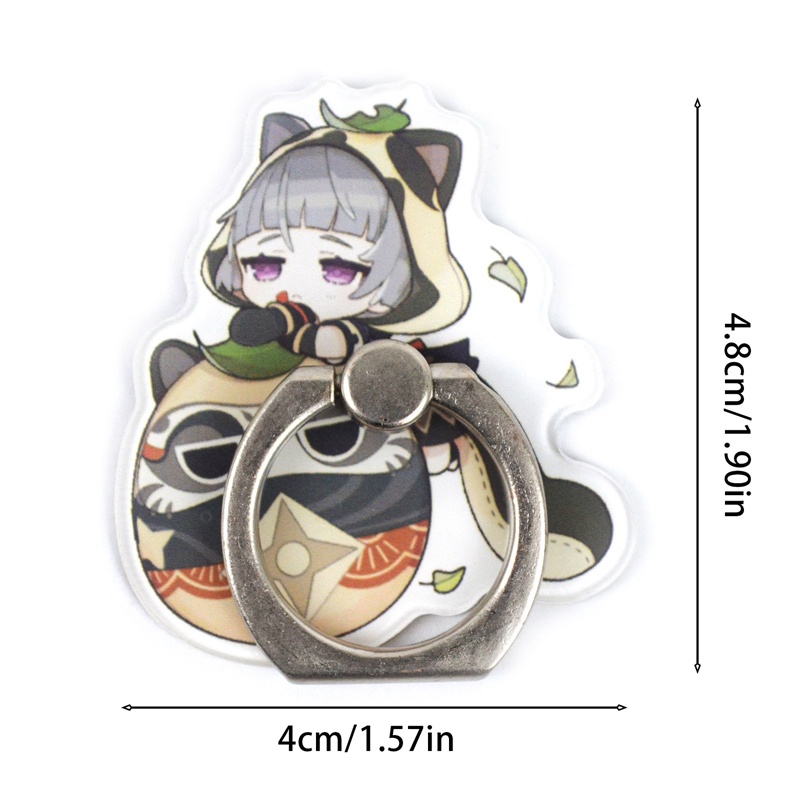 Móc Khóa Điện Thoại Bằng Acrylic Hình Hoa Anime