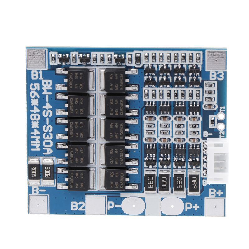 Bảng Mạch Bảo Vệ Pin Bonjour 4s 30a 12.8v W / Balance 3.2v Lifepo4 Life 18650 Bms