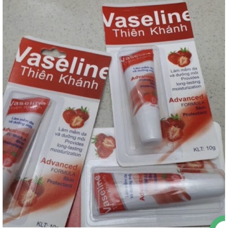 (chọn loại) Vaselin dâu dưỡng khô môi tube 10gr