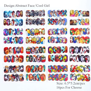 Set 16 tờ sticker dán nước ( Sticker Nga)