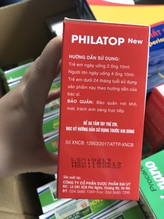 PHILATOP ống nhựa ( hộp 20 )