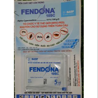 Thuốc phun muỗi côn trùng Fendona 5ml