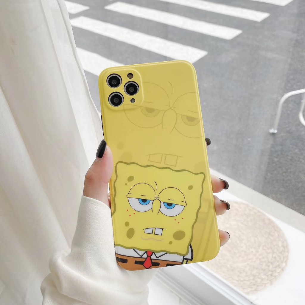 Ốp Điện Thoại In Hình Hoạt Hình Spongebob Dễ Thương Cho iPhone 7 8plus X Xr Xsmax 11 Pro Promax | BigBuy360 - bigbuy360.vn