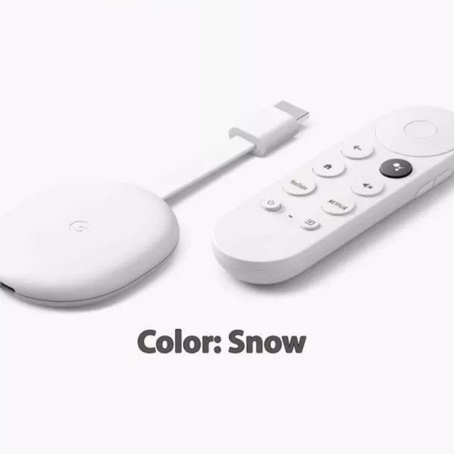 Google Chromecast with Google TV 2020 - chất lượng 4K HDR, có remote từ xa, điều khiển