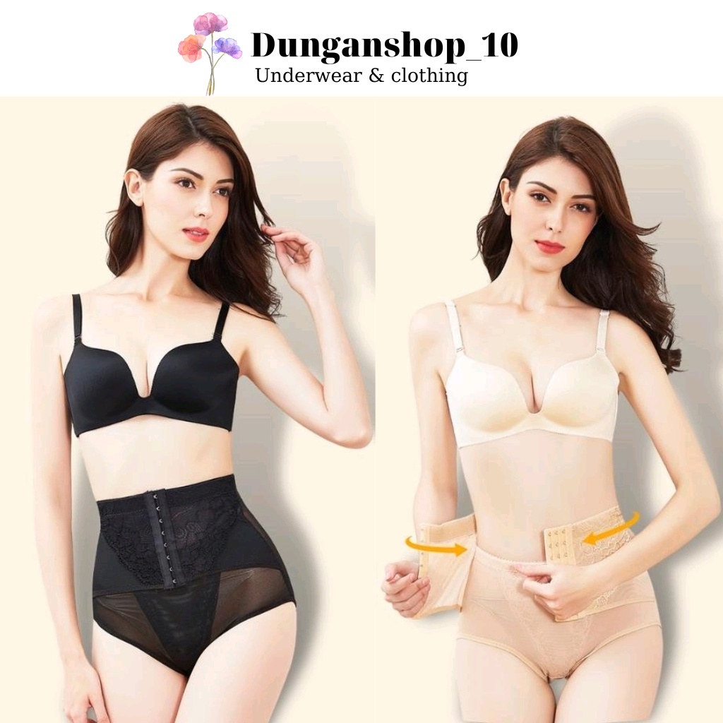 Quần Gen Nịt Bụng Lưng Cao Có Móc Cài Thon Eo Nâng Mông, Định Hình Cơ Thể, Chống Cuộn