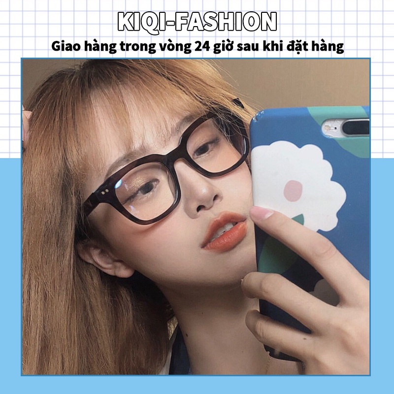 Mắt kính gọng vuông chống ánh sáng xanh phong cách thời trang cho nam nữ