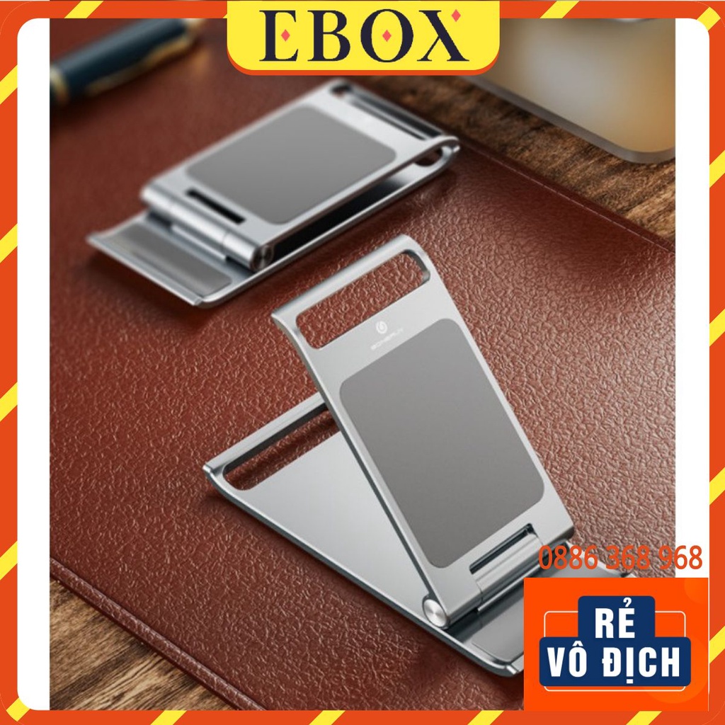 Giá Đỡ Điện Thoại Di Động Để Bàn Hợp Kim Nhôm Kiêm Kệ Đỡ Máy Tính Bảng iPad Gấp Gọn Để Bàn Cao Cấp P19
