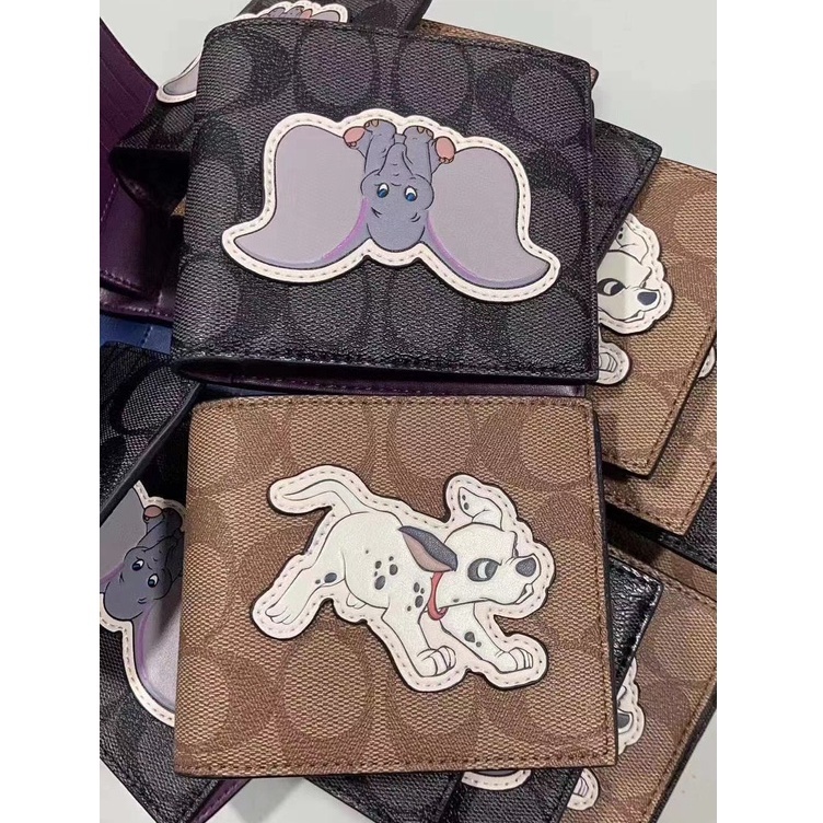 Ví Da Đựng Tiền Xu In Họa Tiết COACH Dễ Thương Cho Nữ