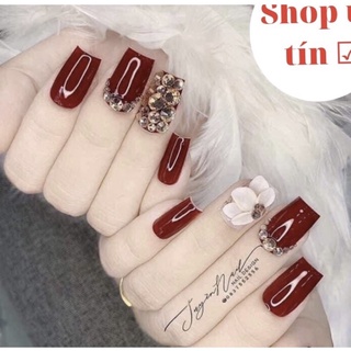 Móng tay giả, bộ 24 móng giả kèm keo