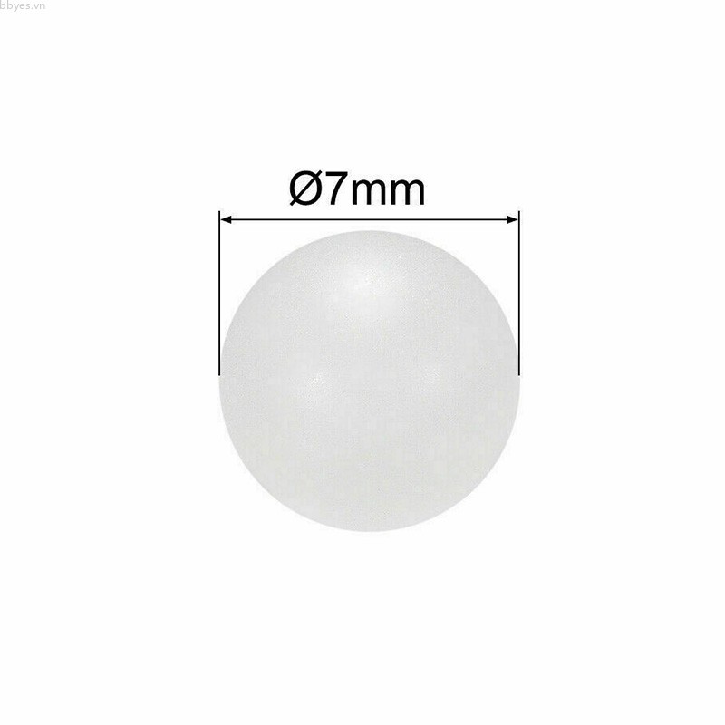 Set 1000 quả bóng nhựa PP cỡ 7mm cho bạc đạn/thanh trượt chính xác