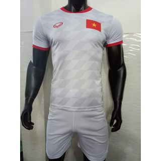 (Bao in tên số) Bộ quần áo bóng đá VIỆT NAM 2019 trắng