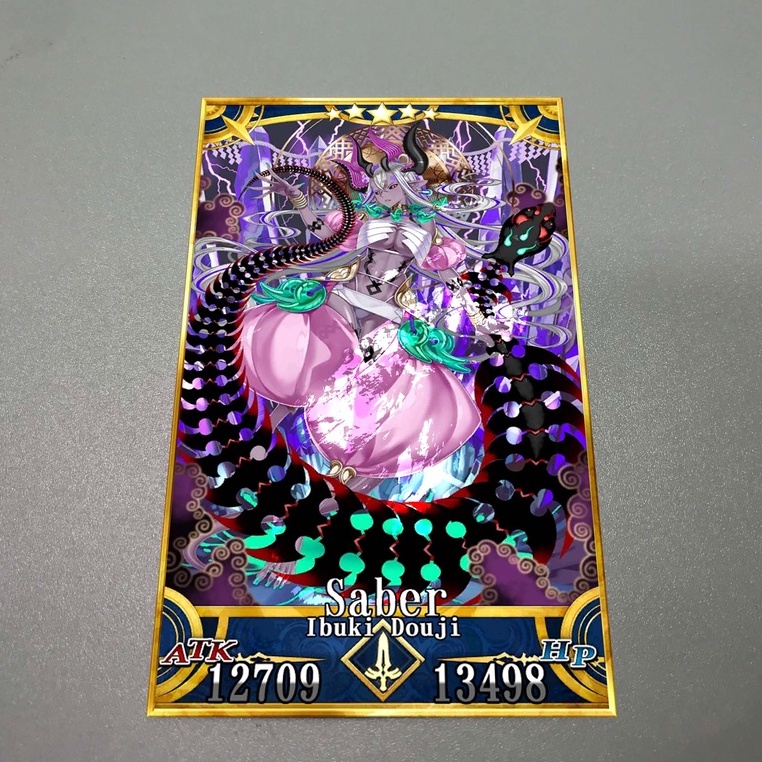 Thẻ bài sưu tầm custom card bánh xốp Fate Grand Order FGO Ibuki Douji
