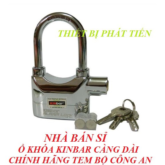 [CHÍNH HÃNG] Ổ Khóa Báo Động Chống Trộm KINBAR Có Tem Chống Hàng Giả Đủ Các Mẫu Đồng, Inox, Càng Dài Cao Cấp