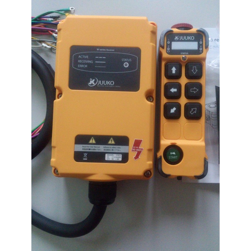 Bộ điều khiển từ xa cầu trục K600 và K606 Juuko Đài loan (Loại 6 nút bấm)