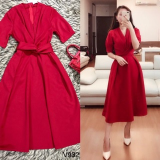Ảnh thật đầm thiết kế chéo eo