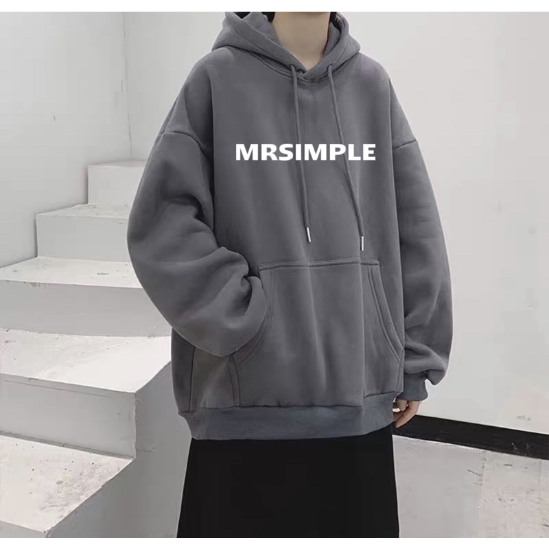 Áo Hoodie Nỉ Bông Túi Bụng Dài Tay MRSIMPLE Kèm Video Cận Chất