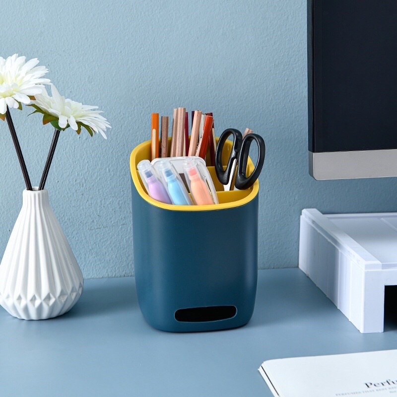 Hộp đựng muỗng đũa 2 lớp ráo nước tiện dụng cho nhà bếp