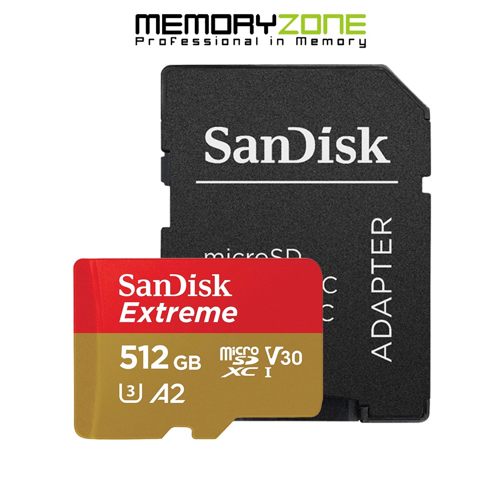 Thẻ Nhớ MicroSDXC SanDisk Extreme V30 A2 512GB 160MB/s SDSQXA1-512G-GN6MN