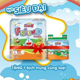 [ Tặng thêm 1 bịch bỉm trung ] Bỉm quần Goon friend siêu đại M68+27 / L60+23 / XL52+20 / XXL46+16