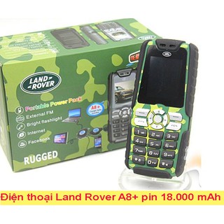điện thoại land rover a8+ pin khủng giá rẻ 2 sim sạc cho máy khác