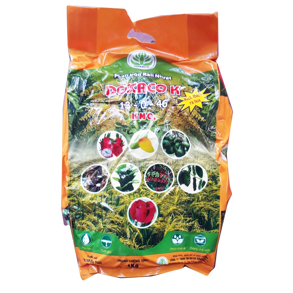 Phân bón lá Multi-K 13-0-46 (KNO3) Gói 1Kg - Tăng cường trao đổi chất, trái ngọt, đẹp -  Kích thích ra hoa trái vụ