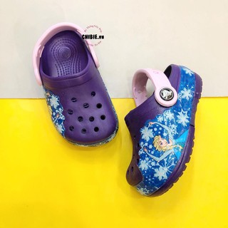 Dép sục thời trang cho bé: Elsa màu tím