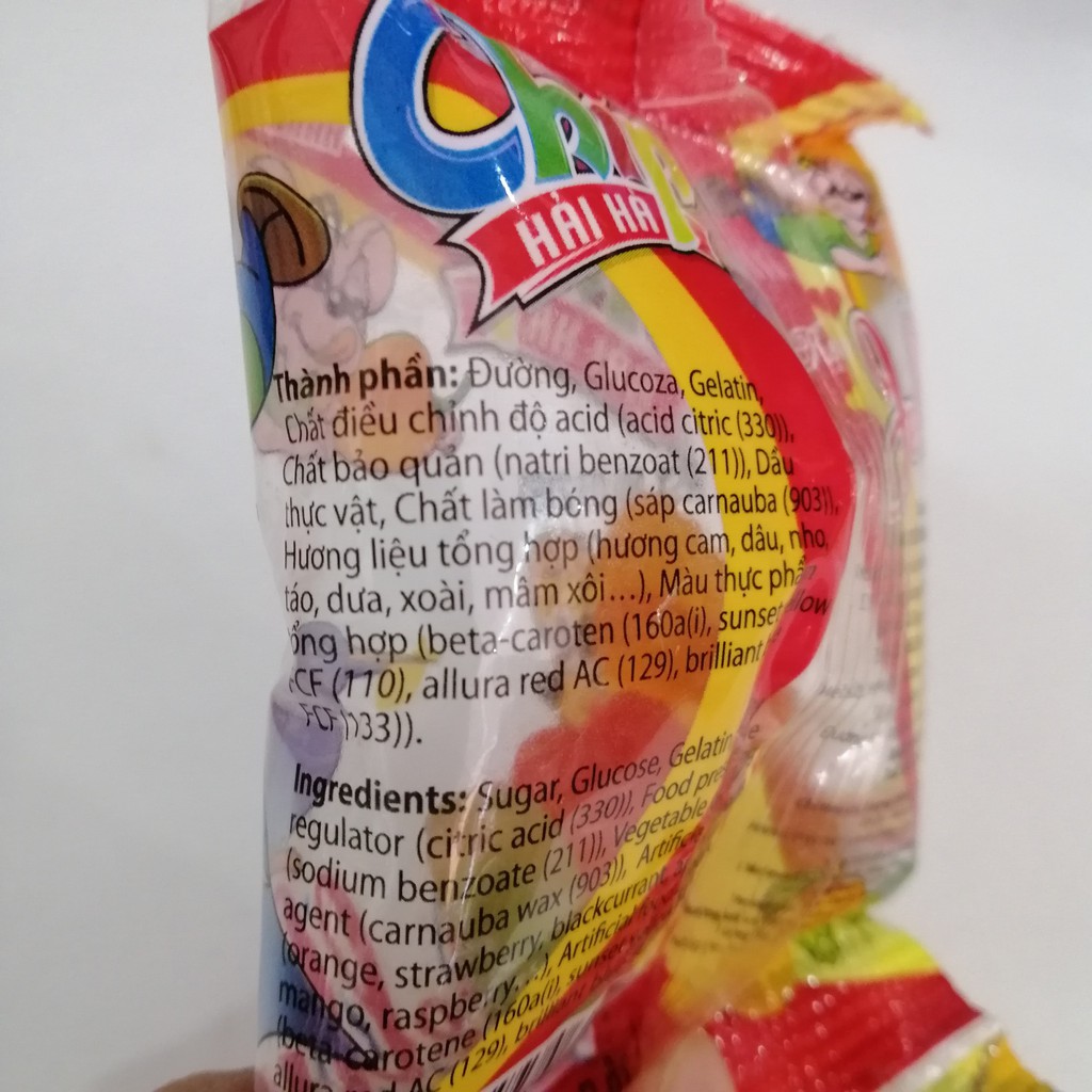 Kẹo Dẻo Chip Hải Hà Jelly Hương Trái Cây (Lốc 10 gói x 16g)