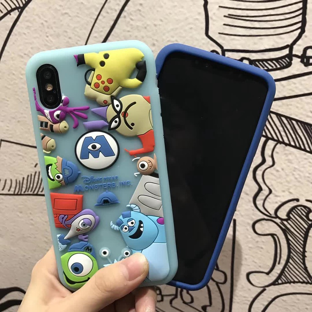 Ốp điện thoại hoạt hình dễ thương cho iPhone 11 Pro Max iphone12 12Pro 12mini 12promax X XS XR XS MAX 6 6s 7 8 Plus